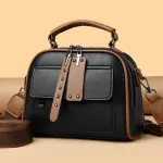 Genuine Soft Leather Handbag(black)